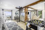 Ground level family room is a great place to hang out and enjoy the view